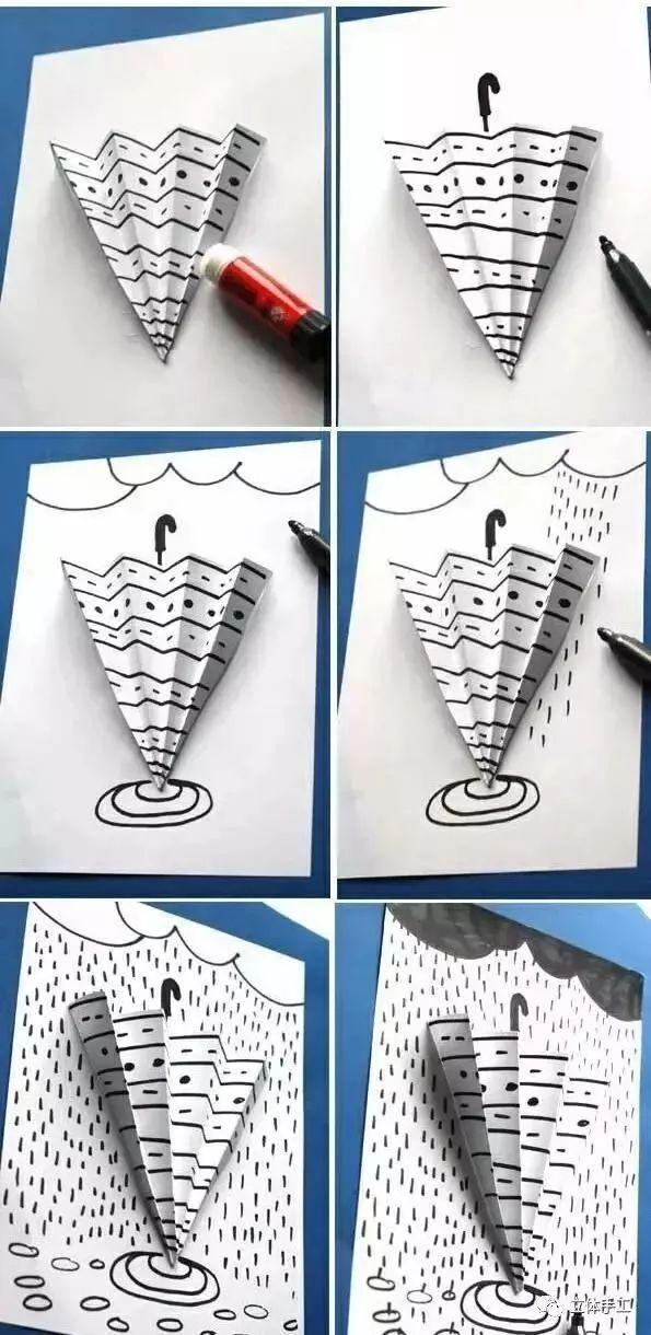 5款创意雨伞手工强势来袭，手工迷你雨伞简单又好看