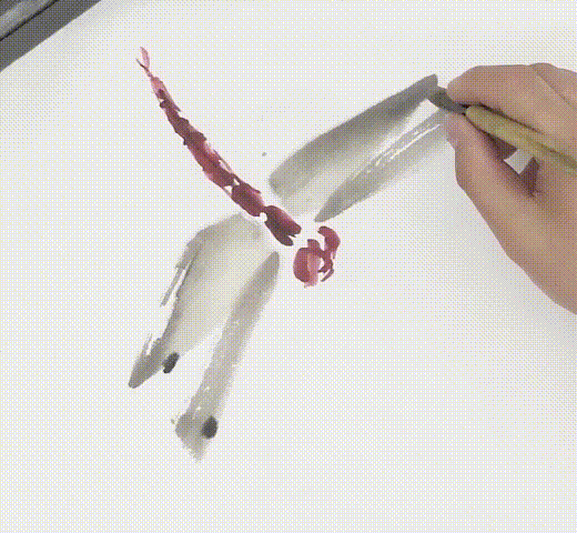 国画简单蓝蜻蜓的画法，画点荷花和蜻蜓给这个夏天降降暑