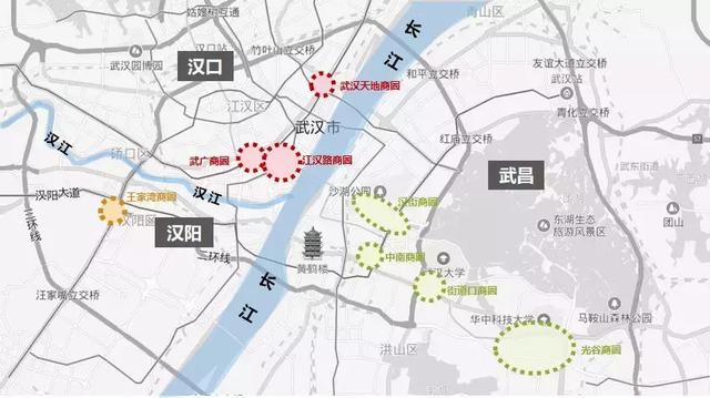 武汉商业规划图，走遍8大商圈26个项目