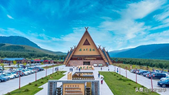 承德坝上草原全景，承德如画美景丰宁坝上草原