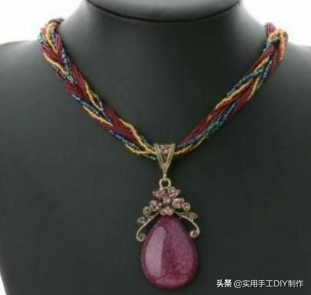 40款时尚的串珠项链，圆珠串珠项链教程大全