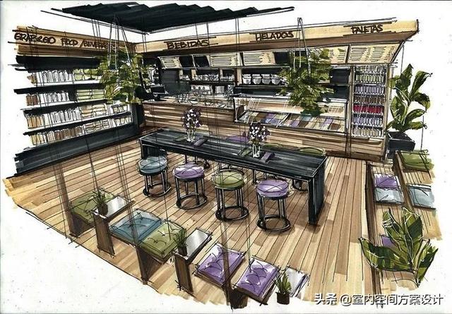 马克笔的六种手绘技法，马克笔用笔技法和上色秘笈