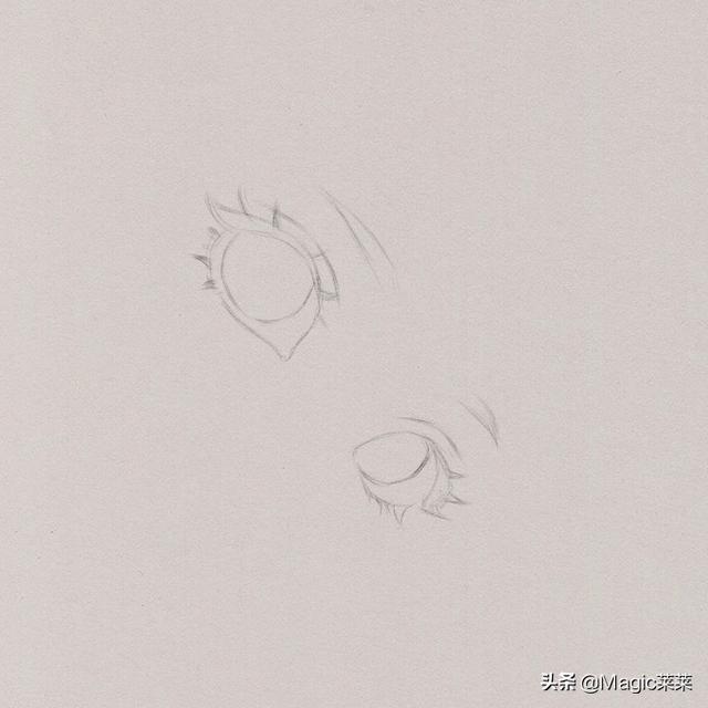 动漫人物手绘教程画真实眼睛，教你女生眼睛画法步骤