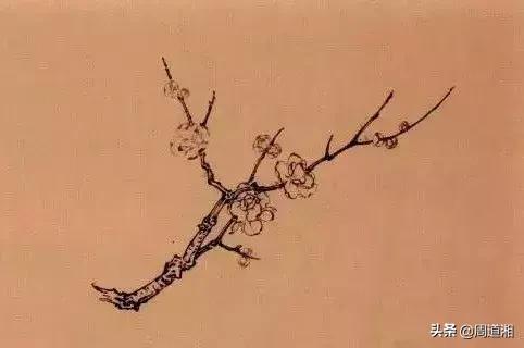 简单国画梅花，怎么样用圈点结合画法画梅花