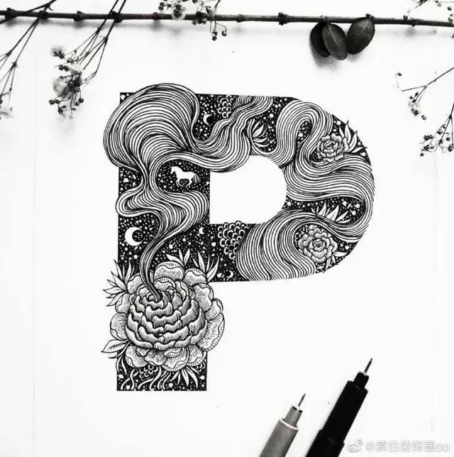 好看的英文字母设计，好看的英文手绘设计（英文字母设计！插画风）