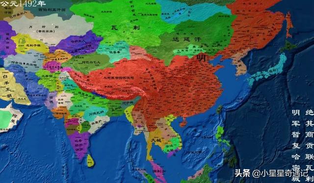 明朝版图全图超清版大图，全方位展示明朝疆土变化地图