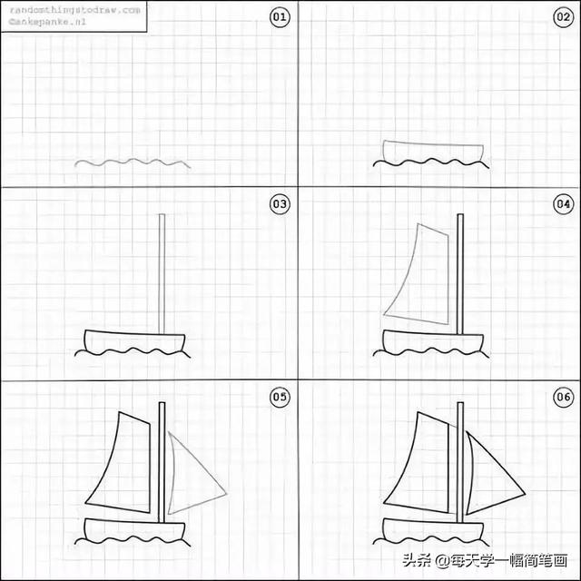 一张简单又漂亮的画，漂亮又简单的简笔画教程（简单又好看的线条画#一支笔画出你的世界）