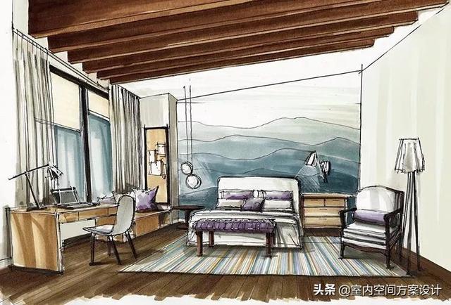 马克笔的六种手绘技法，马克笔用笔技法和上色秘笈