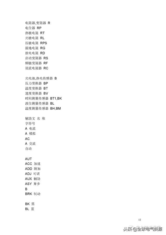 电路符号图案大全，符号一览表（电路图形符号最全整理）