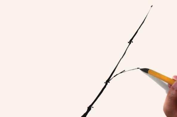 国画竹子的竹枝怎么画，国画竹竿竹枝画法