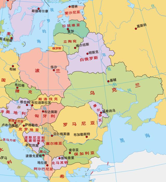保加利亚地图位置，保加利亚共和国