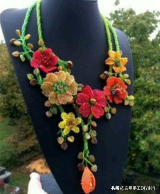 40款时尚的串珠项链，圆珠串珠项链教程大全