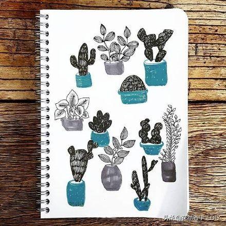 如何画最简单的手帐，00多种手帐简笔画