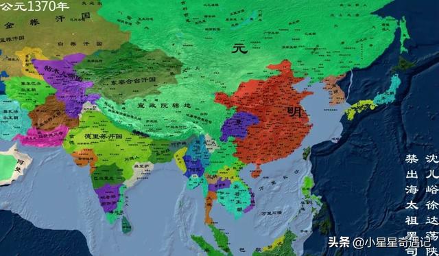 明朝版图全图超清版大图，全方位展示明朝疆土变化地图