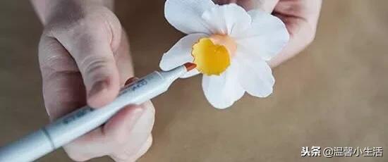折水仙花教程，花卉折纸：水仙