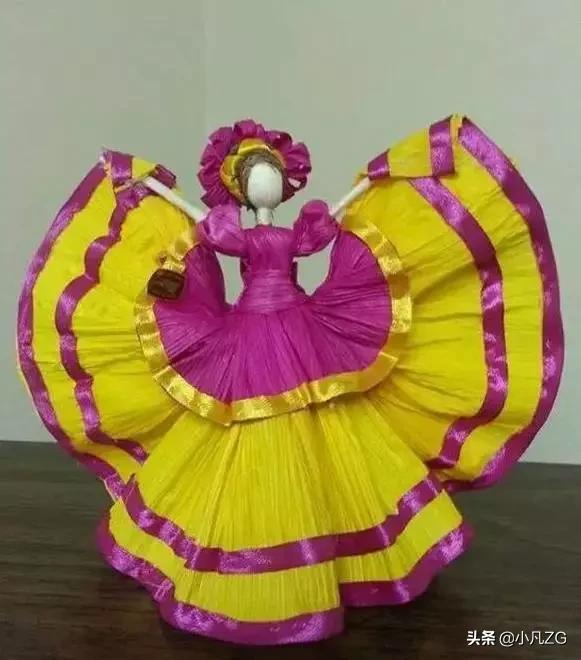 玉米皮制作手工作品，玉米皮的11种超燃手工创意