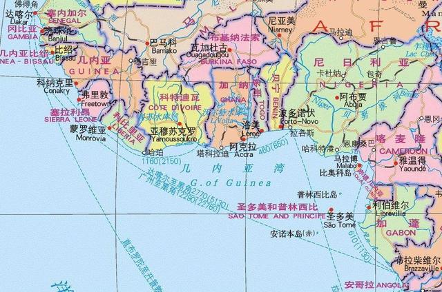几内亚湾地理位置，全球最重要的四个海湾（世界著名海湾；石油资源丰富的几内亚湾）