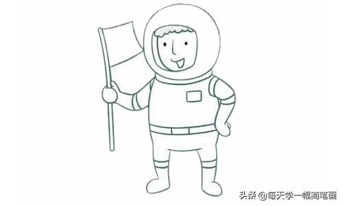 飞行员的画法简笔画，10种职业人物简笔画