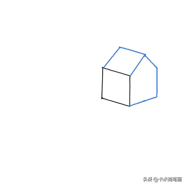 儿童画房子漂亮又简单画法，儿童画房子简图