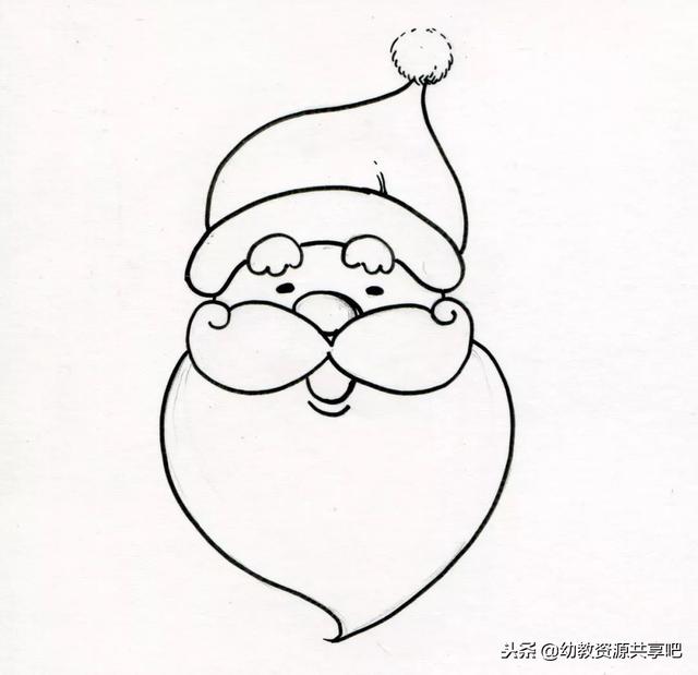 圣诞老人简笔画，圣诞老人简笔画的步骤