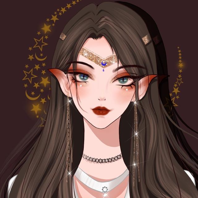 森系女生头像手绘，暗黑系手绘女生头像喜欢这种酷酷的暗黑风格（一看就哇塞的女生头像森系手绘）