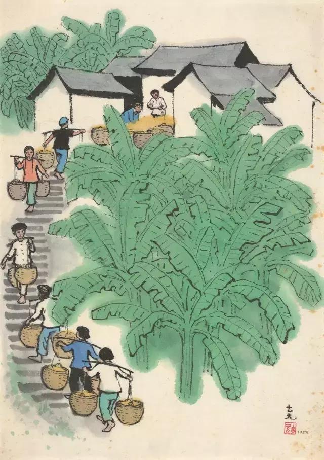 怎么画大林寺桃花诗配画，因画春色撩人把人迷倒