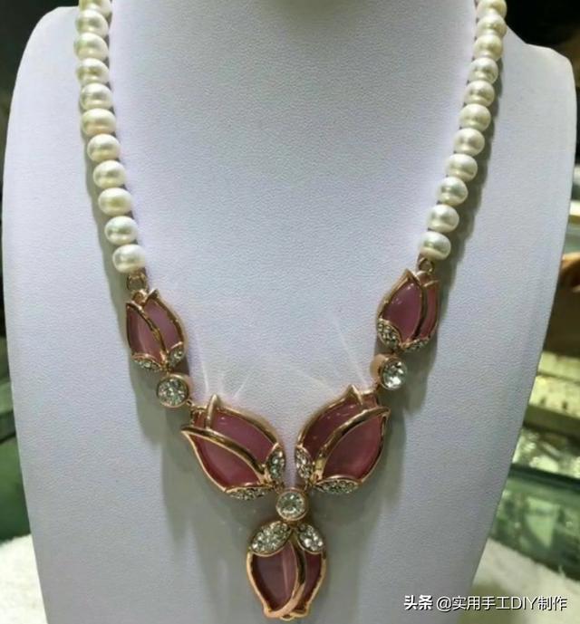 40款时尚的串珠项链，圆珠串珠项链教程大全