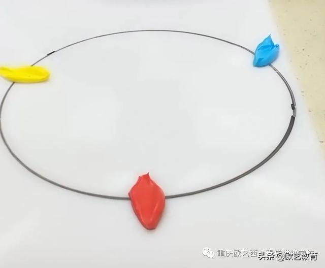 24色调色环教程，三原色调出12色色环