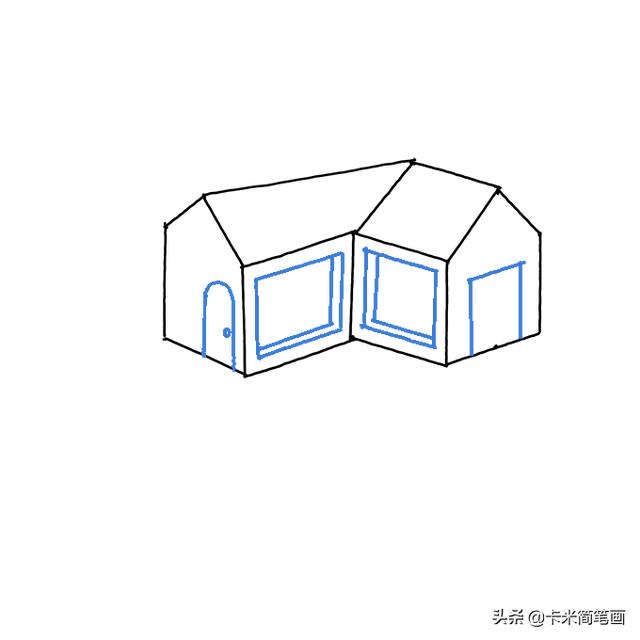 儿童画房子漂亮又简单画法，儿童画房子简图