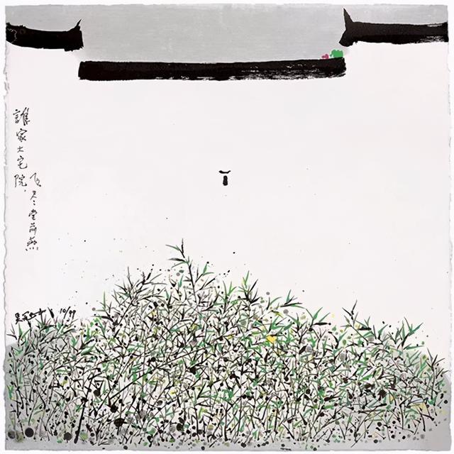 吴冠中江南水乡水墨画，江南水乡吴冠中水墨画（吴冠中笔下的别样江南）