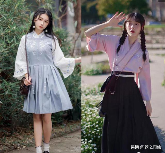 汉服搭配现代服装，搭配汉服很简单