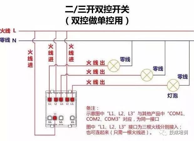 回路开关接线图，断路器接触器控制回路线路图（电工必备，电路图与接线图大全）