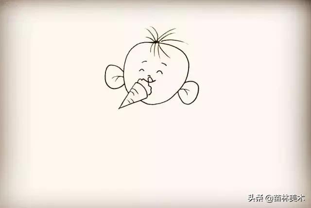 简笔画入门10张，一组零基础学员荷花简笔画作品