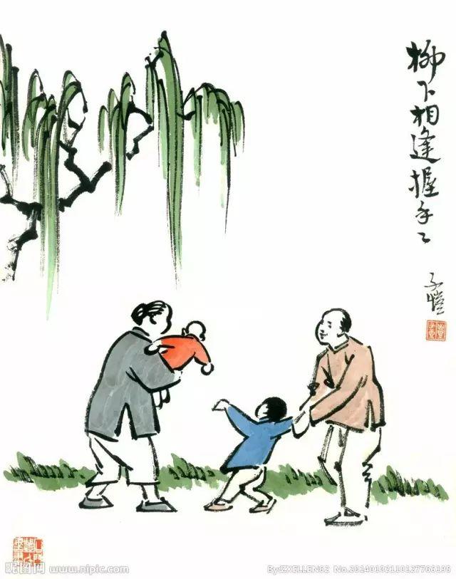 丰子恺漫画全集，丰子恺最著名的十幅漫画图（丰子恺100幅漫画处处是真）
