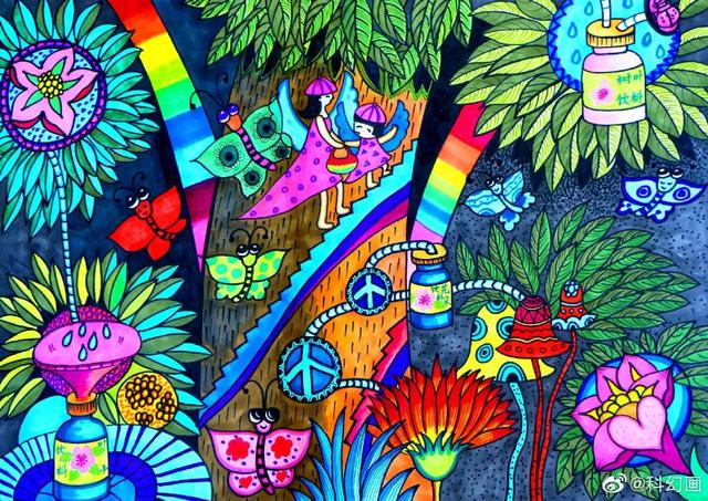 儿童科幻画图片大全，超全超经典科幻画（少年儿童科幻画大赛作品优秀）