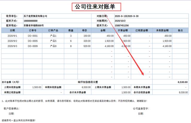 正规对账单格式怎么做，欠款的“对账单”你会写吗