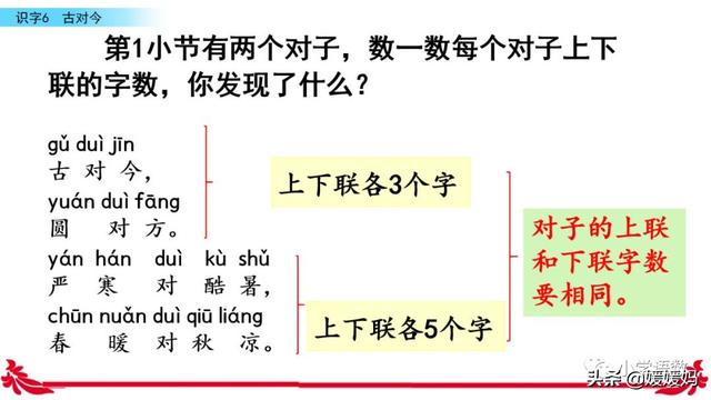一年级下册语文第六课古对今生字，小学语文一年级下册第6课《古对今》02词语抄写