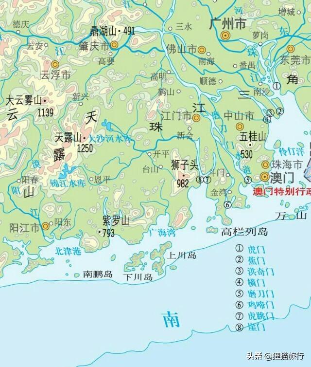 广东省阳江市地图，湛江茂名阳江城建对比（中国旅游地图揽胜-广东阳江）