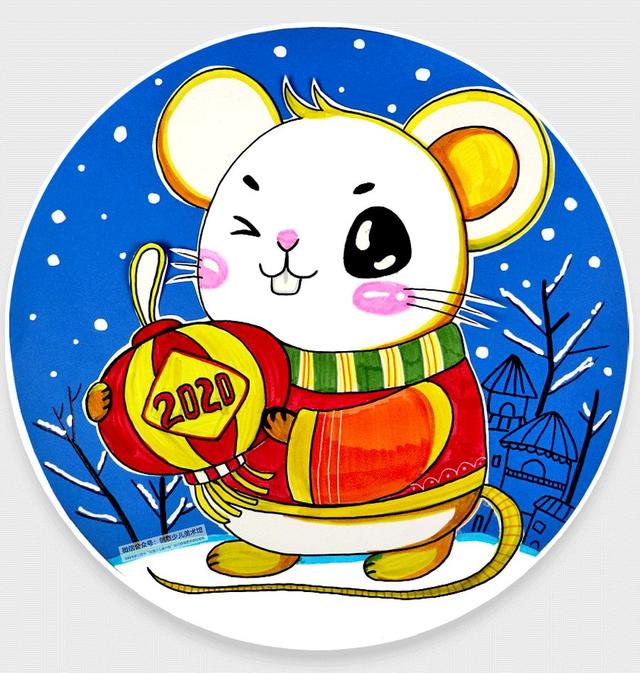 绘制灯笼儿童画，创意儿童画教程