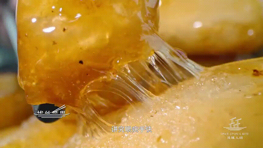 風味人間2：大廚做的拔絲蘋果，拉絲1米長，根根分明 熱愛美食 第1张