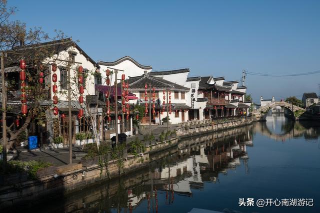 浙江省嘉兴西塘古镇风景区，江南美丽水乡掠影