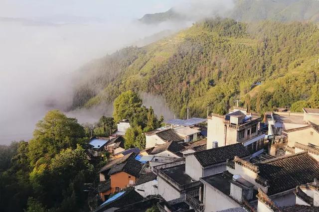 徽州古村落的风景，厚度旅行文山村