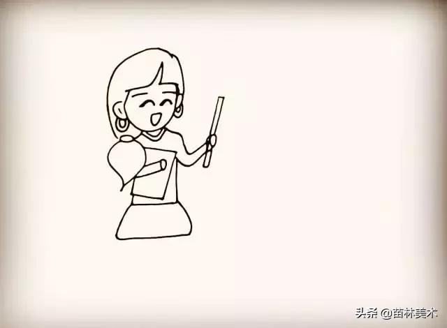 简笔画入门10张，一组零基础学员荷花简笔画作品