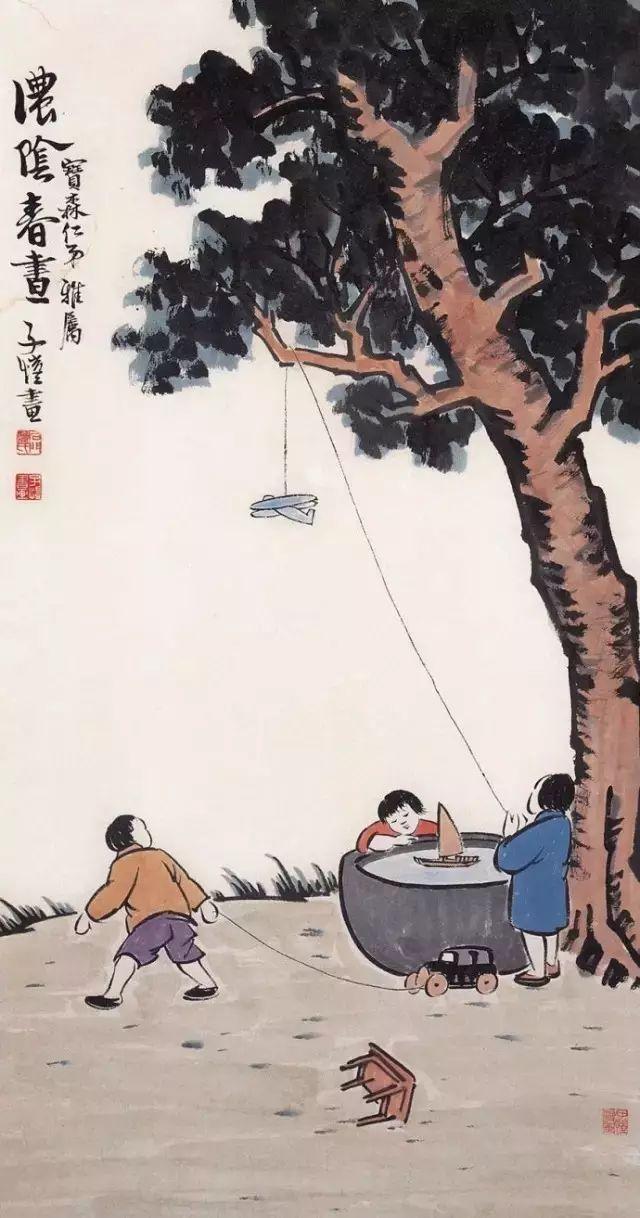 丰子恺漫画全集，丰子恺最著名的十幅漫画图（丰子恺100幅漫画处处是真）