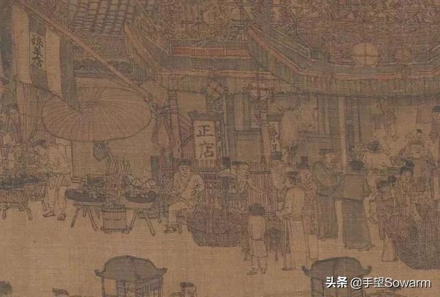 知否的主要人物剧照，剧中竟出现清明上河图的画面