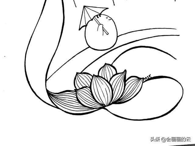 小溪上的桥如何画简笔画，简笔画过程图遇见一座城