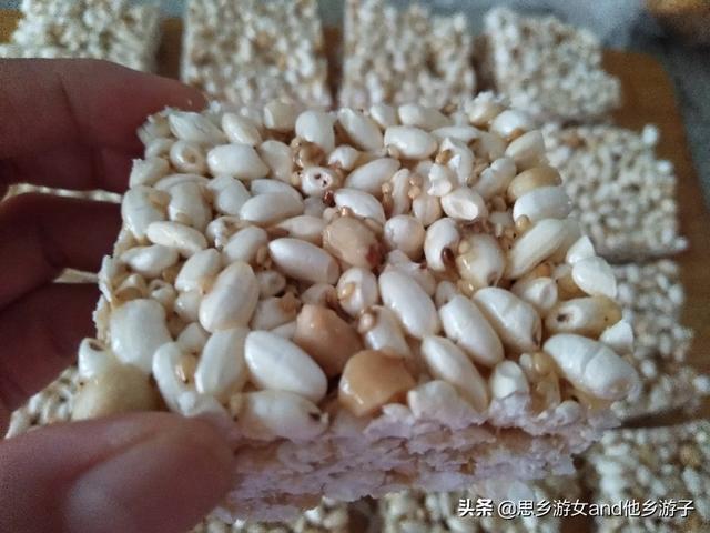 各种好吃的大米糕，纯天然大米花糕