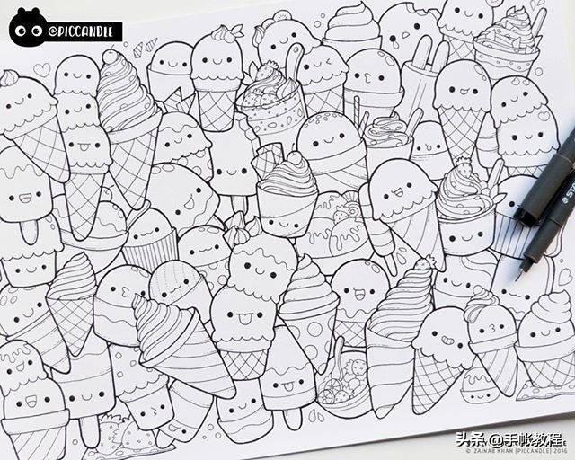 可爱的小精灵画法简笔画，一组超可爱小精灵简笔画