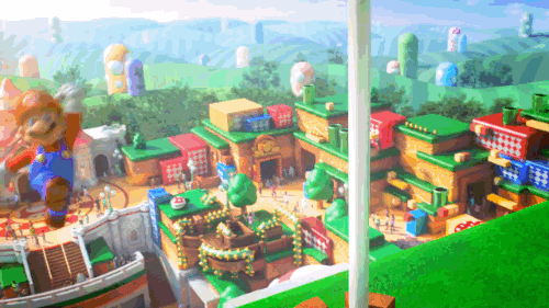 马里奥世界全景图，超级任天堂世界