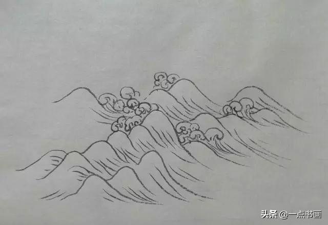 山水画教程画法步骤，山水画入门水的五种画法